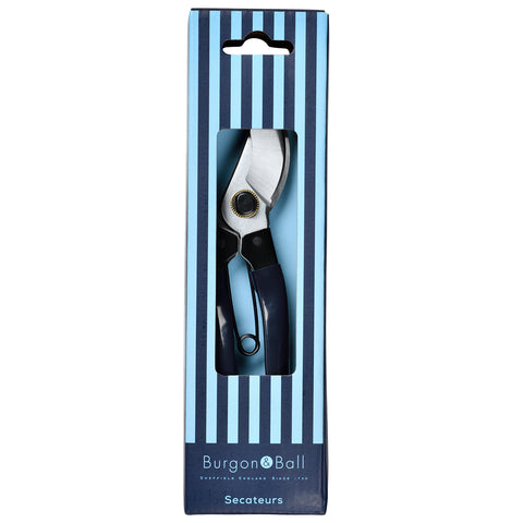 Collector range Bypass Secateurs, Navy, by Burgon & Ball