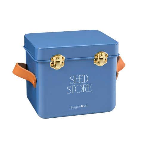 Collector Mini Seed Store, Cotswold Blue, by Burgon & Ball