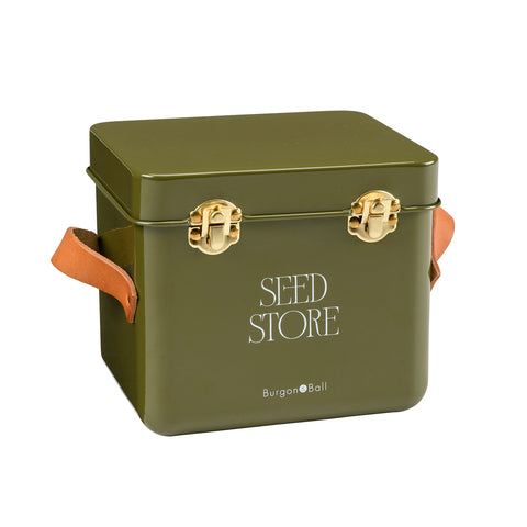 Collector Mini Seed Store, Olive, by Burgon & Ball