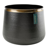 Sahara Sunset Metal Floor Pot, Medium, by Burgon & Ball