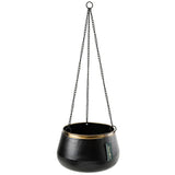 Sahara Sunset metal hanging plant pot, large, by Burgon & Ball