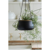 Sahara Sunset metal hanging plant pot, large, by Burgon & Ball