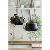 Sahara Sunset metal hanging plant pot, medium, by Burgon & Ball