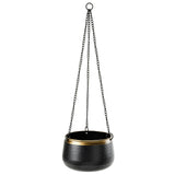 Sahara Sunset metal hanging plant pot, medium, by Burgon & Ball