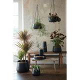 Sahara Sunset metal hanging plant pot, medium, by Burgon & Ball