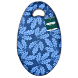 Kneelo memory foam garden kneeler, Oak Leaf design, Navy colour, by Burgon & Ball