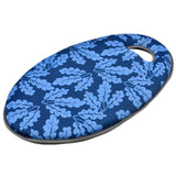 Kneelo memory foam garden kneeler, Oak Leaf design, Navy colour, by Burgon & Ball